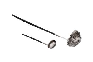 A GEORGE II STERLING SILVER PUNCH LADLE, LONDON 1750 BY ?.M View at The Barley Mow Centre W4 4PH, fr