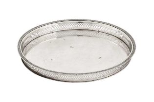 A mid-20th century Italian 800 standard silver tray, Padova by Cappelletto View at The Barley Mow Ce