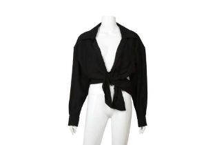 Jacquemus Black La Riviera Knot Shirt - Size 36