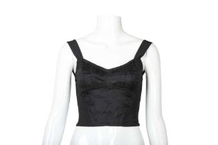 Dolce & Gabbana Black Corset Bra Top - Size 36