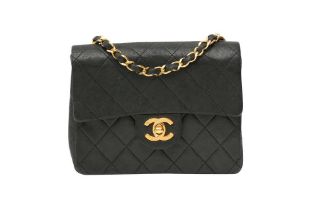 Chanel Navy Square Mini Flap Bag