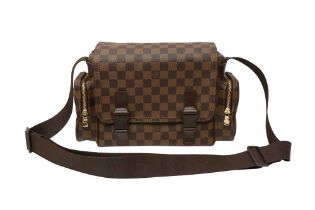 Louis Vuitton Damier Ebene Melville Reporter Bag