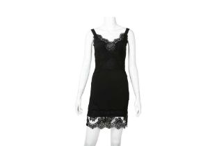 Dolce & Gabbana Black Crepe Camisole Dress - Size 36