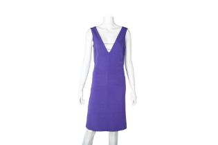 Versus Versace Purple Crepe Cocktail Dress - Size 42