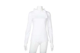 Prada White Camicia Poplin Stretch Shirt - Size 36