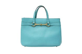 Gucci Turquoise Medium Bright Bit Tote