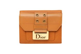 Christian Dior Tan Street Chic Colombus Small Wallet