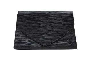 Louis Vuitton Black Epi Art Deco Clutch PM