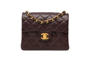 Chanel Brown Square Small Flap Bag
