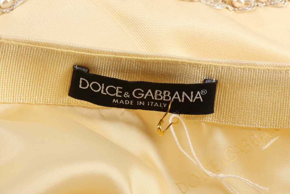 Dolce & Gabbana Buttermilk Embellished Skirt Suit - Size 40 - Image 5 of 5