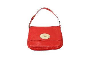 Mulberry Tomato Red Bayswater Clutch Shoulder Bag