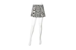 Givenchy Monochrome Pleat Mini Skirt - Size 36