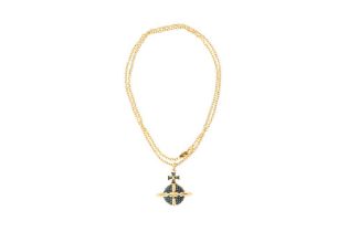 Vivienne Westwood Midnight Blue Orb Pendant Necklace