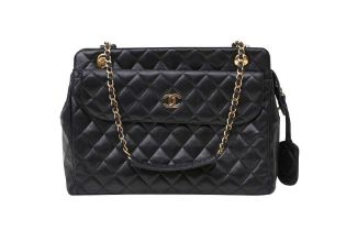 Chanel Black CC Flap Pocket Shoulder Bag