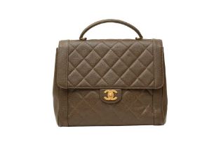 Chanel Brown Top Handle Kelly Bag