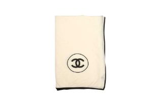 Chanel Cream Cashmere CC Scarf