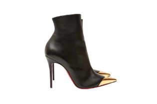 Christian Louboutin Black Calamijane Ankle Boot - Size 38