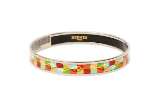 Hermes Optique Chaine D' Ancre Enamel Bangle