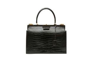 λ Hermes Black Crocodile Sac 404