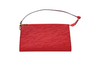 Louis Vuitton Castilian Red Epi Pochette Accessoires