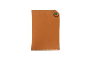 Hermes Gold Epsom Tarmac Passport Holder