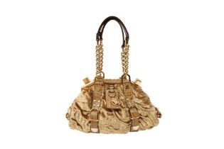 λ Versace Gold Velvet La Medusa Mini Bag
