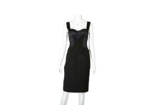 Dolce & Gabbana Black Crepe Corset Dress