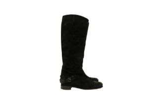 Christian Louboutin Black Egoutina Long Boot - Size 41