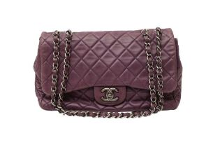 Chanel Purple Jumbo Flap Bag