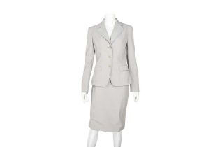 Dolce & Gabbana Grey Stretch Skirt Suit - Size 40
