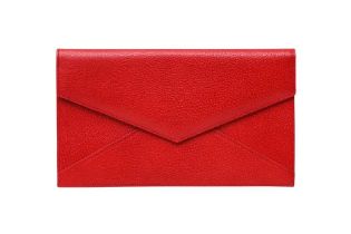 Smythson Red Envelope Travel Pouch
