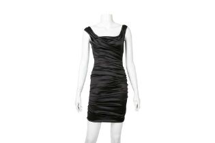 Dolce & Gabbana Black Silk Sleeveless Dress - Size 36