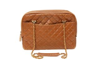 Chanel Tan Large CC Camera Bag