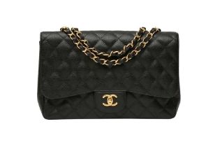 Chanel Black Jumbo Classic Single Flap Bag