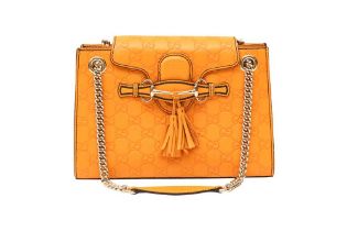 Gucci Orange Emily Chain Shoulder Bag