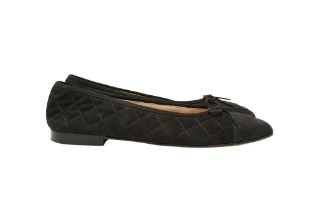 Chanel Black CC Ballet Flat - Size 41