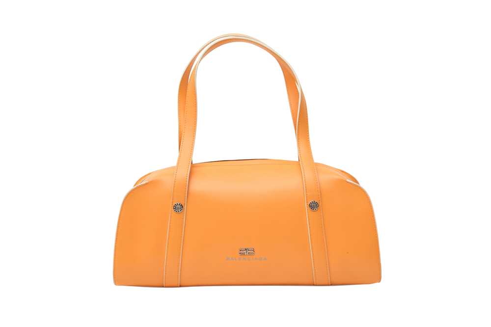 Balenciaga Orange BB Bowler Bag