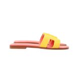 Hermes Yellow Suede Oran Sandal - Size 37.5