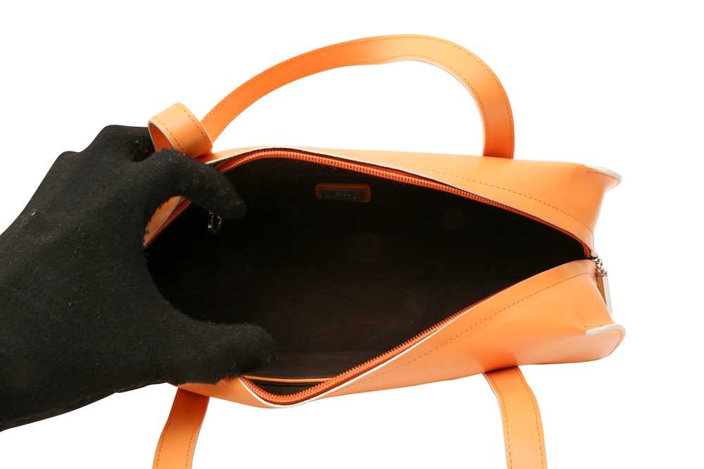Balenciaga Orange BB Bowler Bag - Image 6 of 6