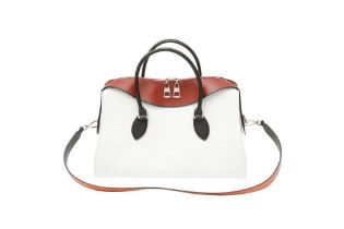 Louis Vuttion White Epi Tuileries Tote