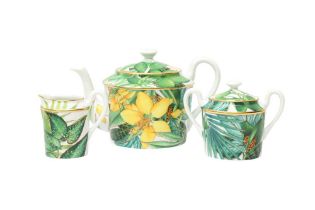 Hermes ‘Passifolia’ Three Piece Tea Set