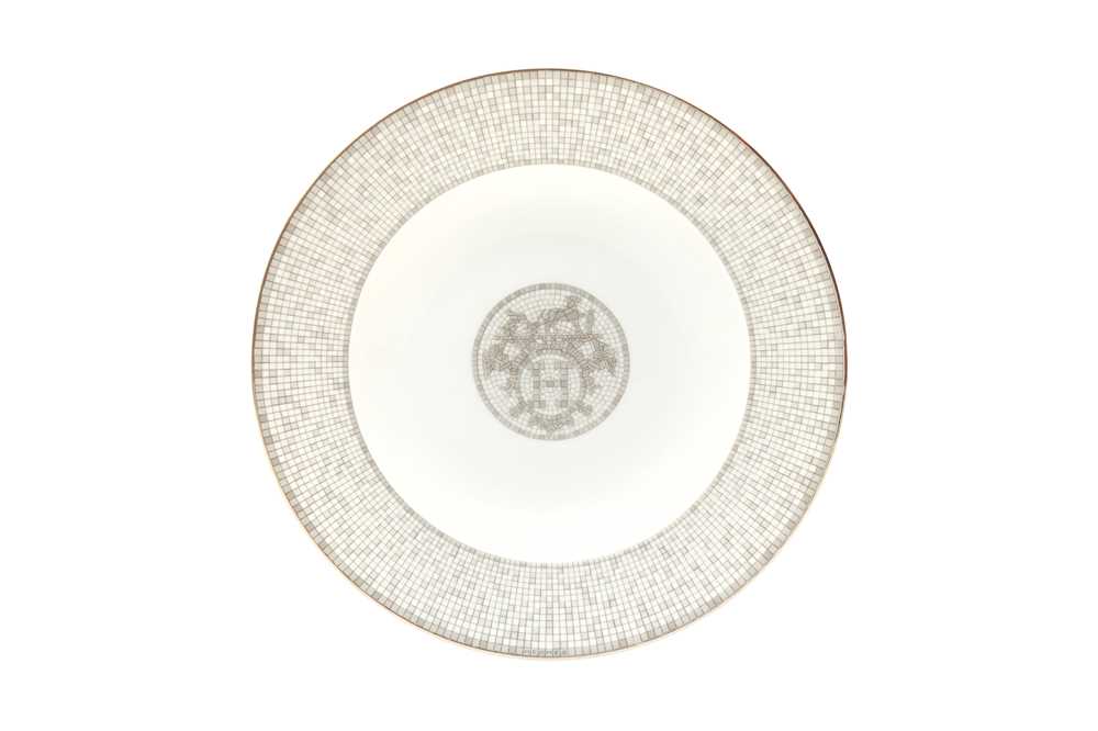 Hermes ‘Mosaique Au 24 Platinum’ Six Place Setting Dinner Service - Image 4 of 8