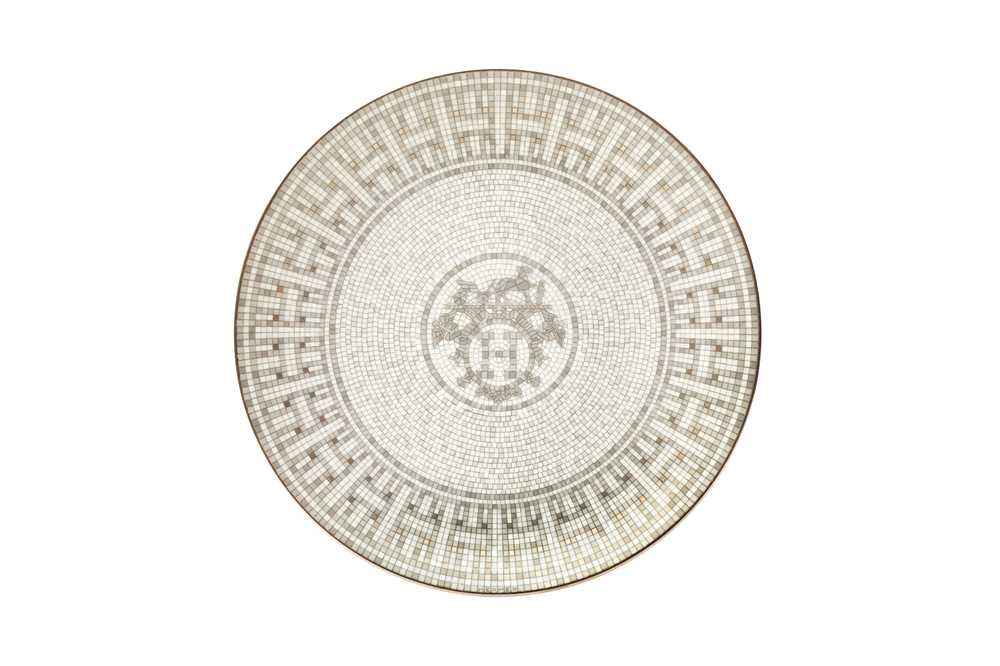 Hermes ‘Mosaique Au 24 Platinum’ Six Place Setting Dinner Service - Image 6 of 8