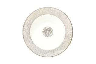 Hermes ‘Mosaique Au 24 Platinum’ Round Deep Platter