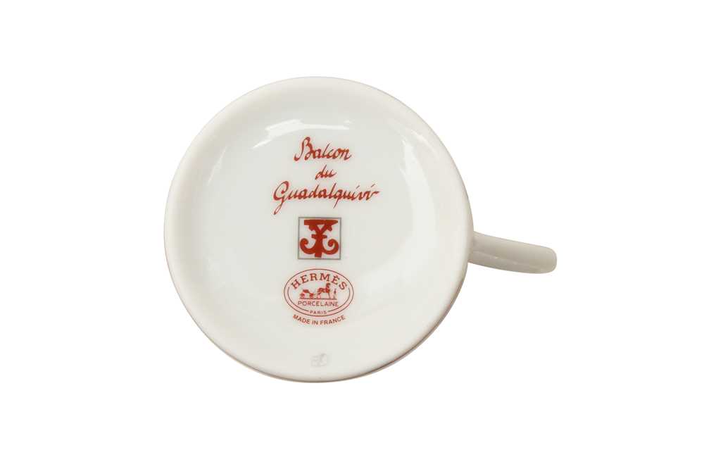 Hermes 'Balcon du Guadalquivir' Coffee Cups and Saucers - Image 4 of 5