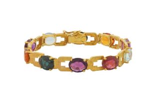 A MULTI-GEM BRACELET