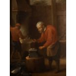 After David Teniers the Younger/An Armourer in his Forge/oil on canvas,