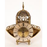 A pin and hoop lantern clock of 17th Century style by Thomas Wheeler, London,