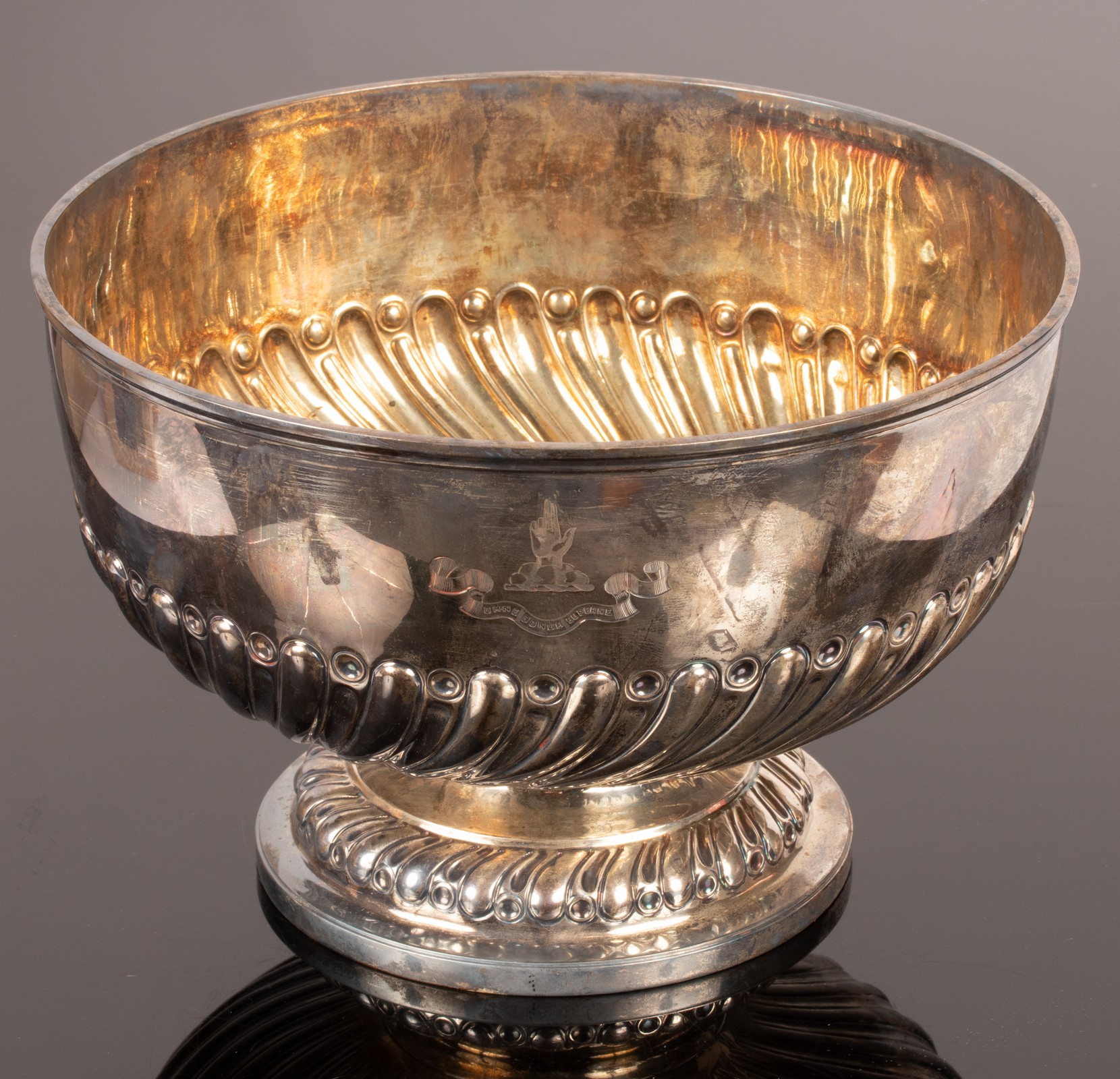 A late Victorian silver rose bowl, Goldsmiths & Silversmiths Co. Ltd.
