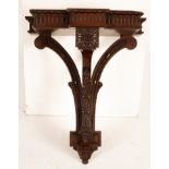 A mahogany breakfront wall bracket of Neoclassical design, Edwards & Roberts label verso, 35.